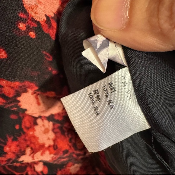 Shanghai Tang Black and Red Sheath Dress Size 6 - Picture 4 of 16